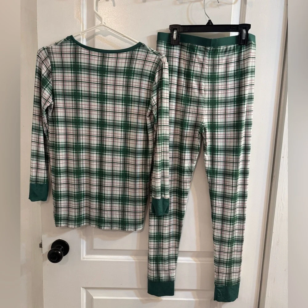 Little Sleepies Noel Plaid 2pc Pajama Set Size 16 Bamboo Viscose